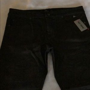 Juniors dark gray skinny jean with skulls